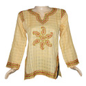 Chikan Embroidered Tops