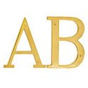 Brass Alphabet